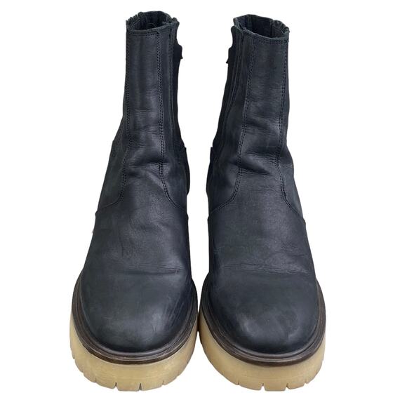 Free People Women's James Black Leather Chelsea Boots Size 39 US 9 - Picture 7 of 15